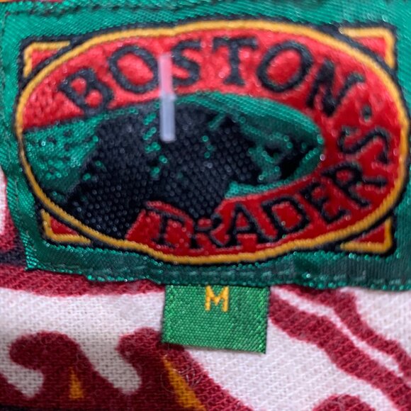 VINTAGE BOSTON TRADERS PRINTED COTTON SHIRTS SIZE M - Picture 12 of 12